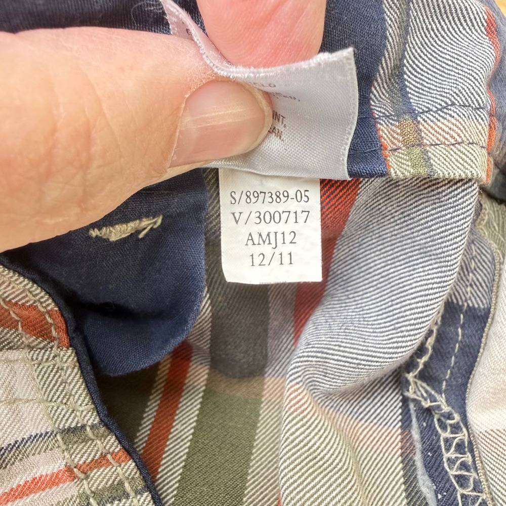 Y2K Old Navy Madras Preppy Plaid Cargo Shorts Mens 38‎ Gorpcore Summer Casual - Picture 12 of 15